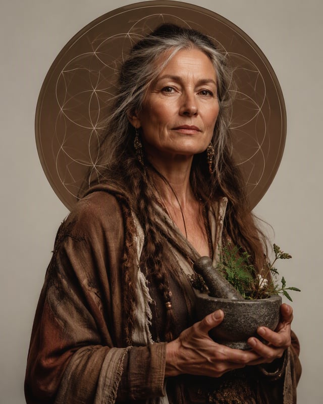 Create a cinematic portrait of a character archetype — e.g., "The Wanderer" or "The Healer" or "The 