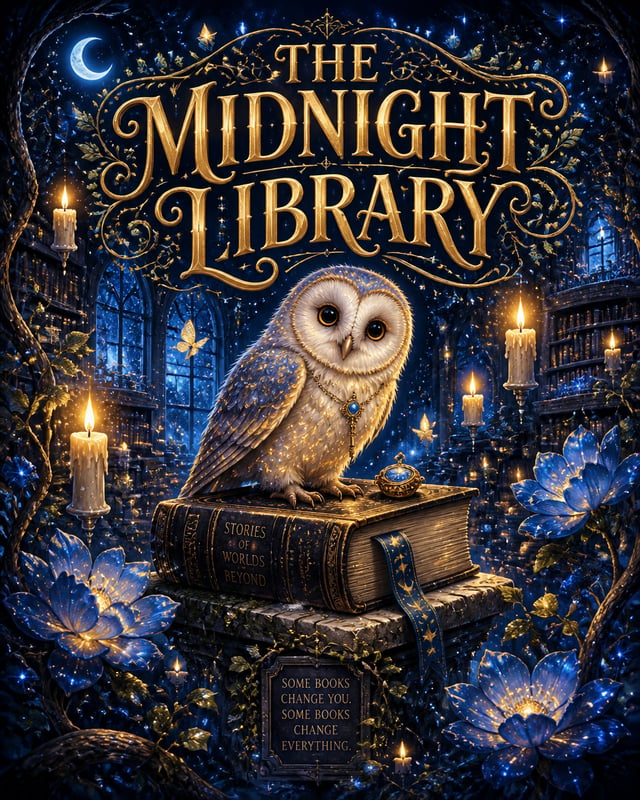 Create a magical storybook poster illustrated in rich fantasy detail. FORMAT: 4:5 vertical, gallery-