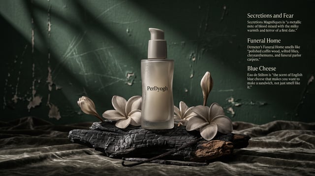 - Ultra-cinematic luxury skincare product photography of a translucent gray-beige serum pump bottle 