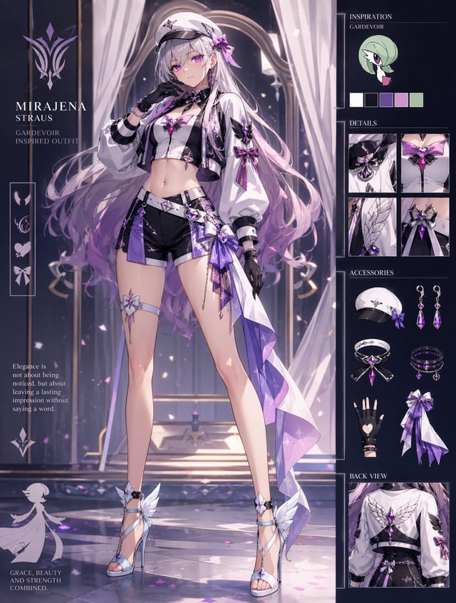 PROMPT EDITABLE: DISEÑO DE OUTFIT INSPIRADO EN [POKÉMON]Diseña un outfit femenino moderno, juvenil, 