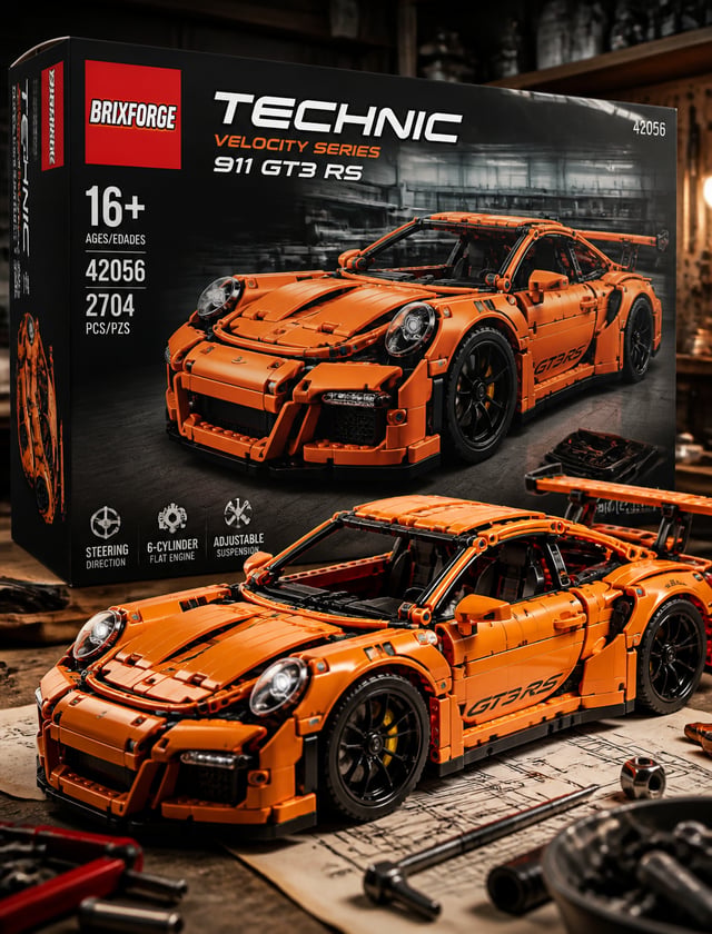 Ultra-premium collector's packaging and product advertisement poster featuring a brand new, complete