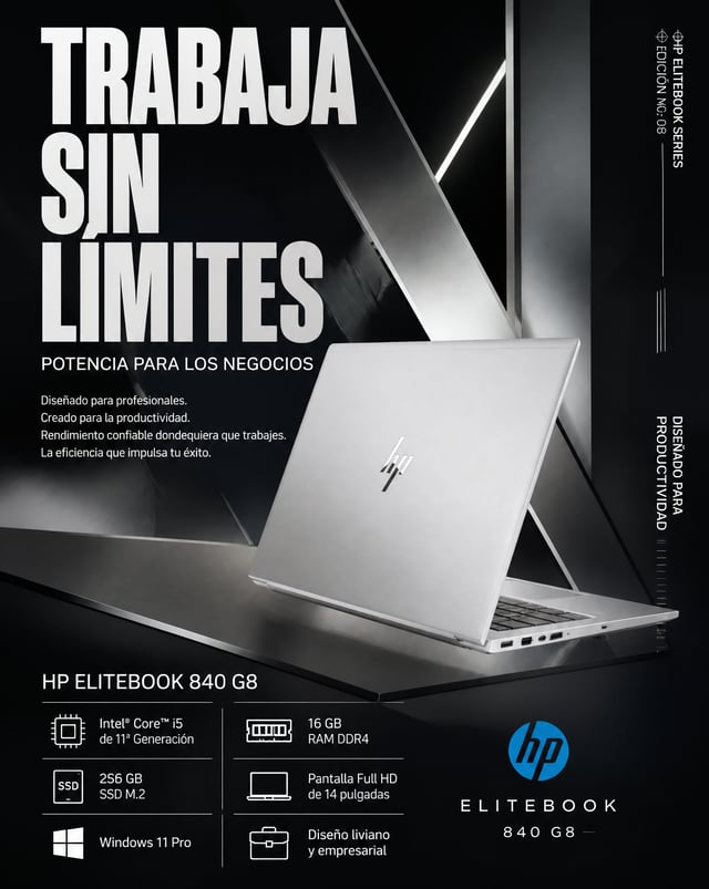 FORMATOPóster publicitario premium para redes sociales.Relación de aspecto 4:5 vertical.CLIENTEHP EL