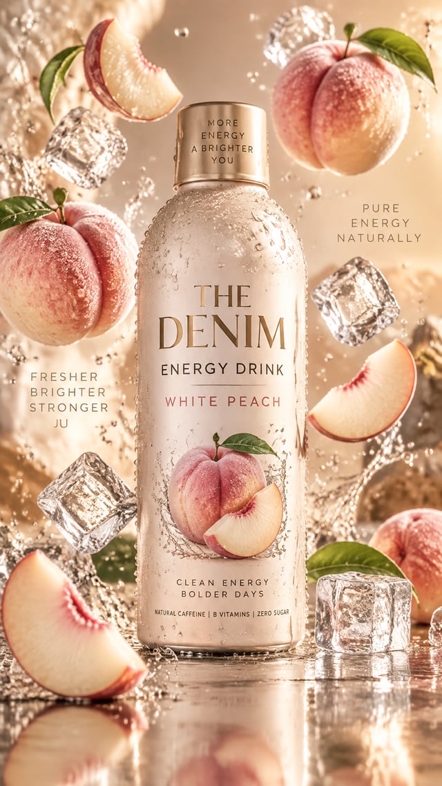 Ultra-luxury beverage advertising poster, vertical 9:16 commercial product photography, premium matt
