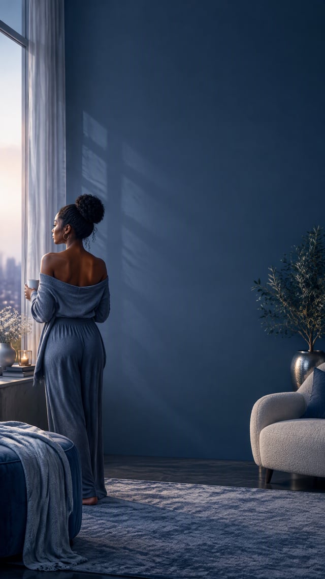 Create a premium, elegant back-cover background image for a contemporary self-love and personal-grow