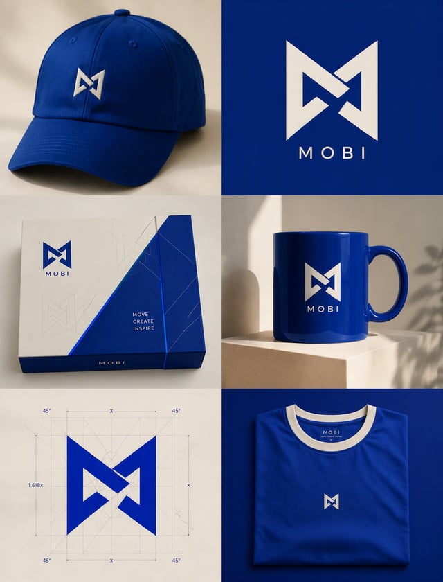 Create an ultra-realistic premium brand identity presentation for a modern lifestyle and creative br