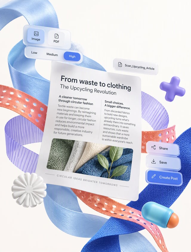 Use case: ui-mockup. Asset type: premium brandless Microsoft 365 / Fluent-inspired 3D productivity e