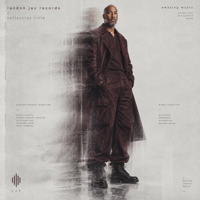 [UPLOAD YOUR IMAGE] Create a vertical high-resolution experimental fashion editorial poster.