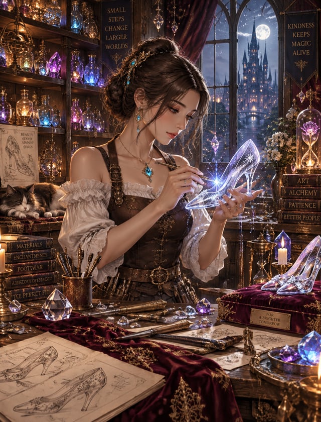 masterpiece, ultra-detailed premium semi-realistic anime illustration, cinematic fantasy art, exquis