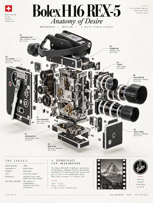 Create a vertical luxury infographic poster, 4:5. Swiss design grid, museum catalog typography, ultr