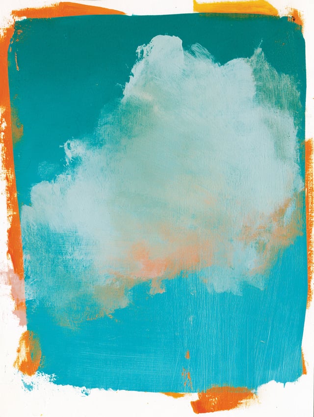 blue sky，bird，cloud。