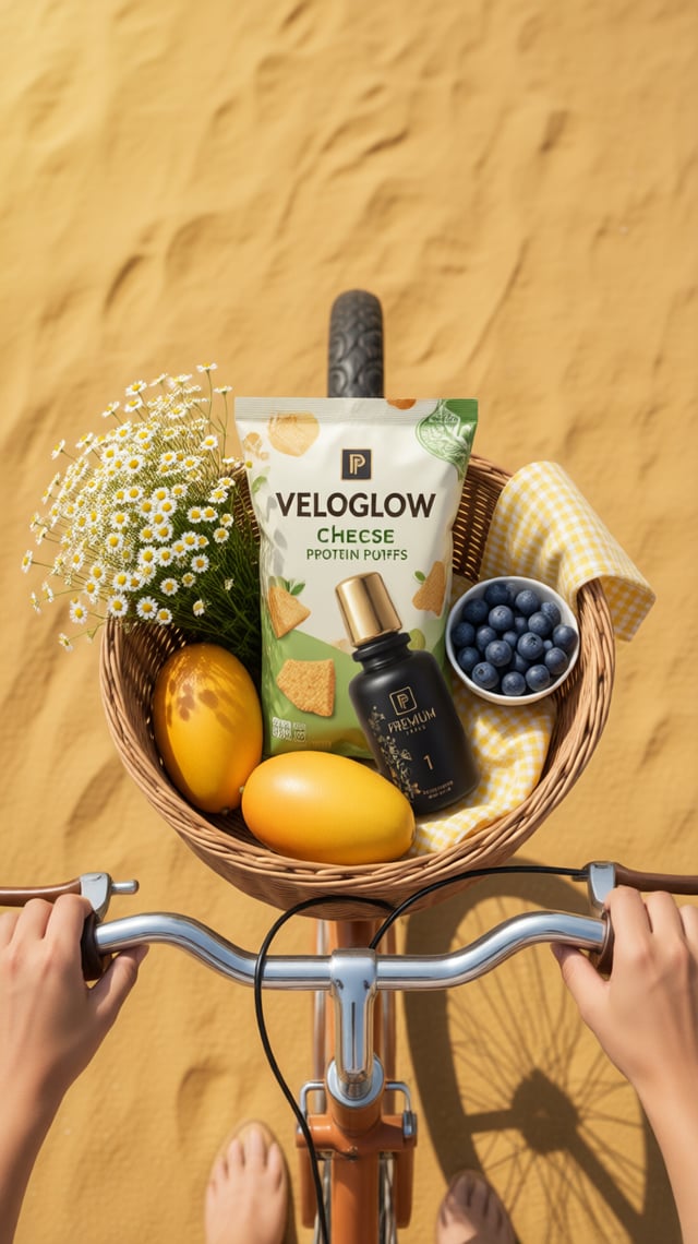Create a Cannes-level flagship advertising poster for an original premium snack brand named premium 