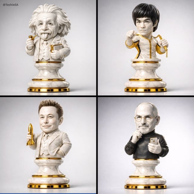 A hyper-detailed 3D render of a collectible chess piece designed as [ICON]. The figure is sculpted i