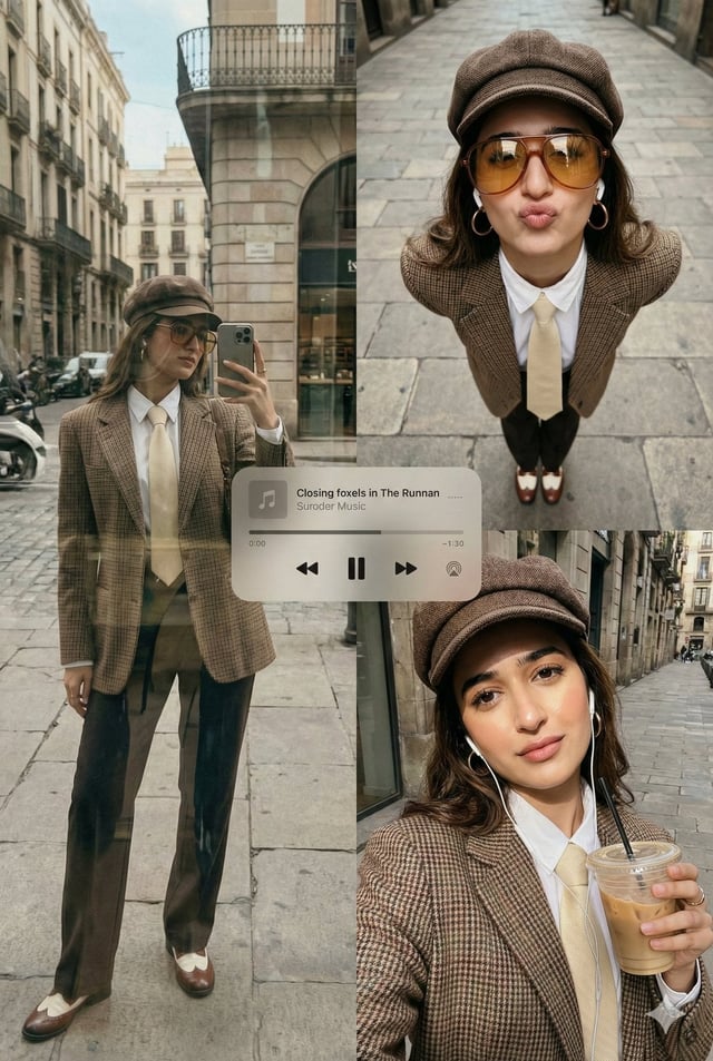 Transform this image [Upload Your Image] into a 64K DSLR shot resolution of A stylish urban fashion 