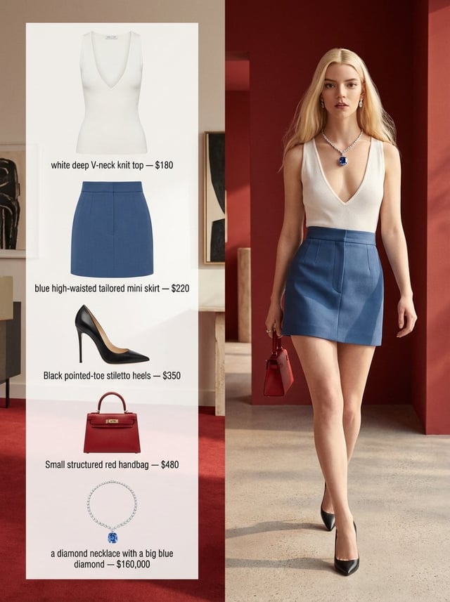 A refined fashion editorial image with a 3:4 aspect ratio, split into two clear sections.