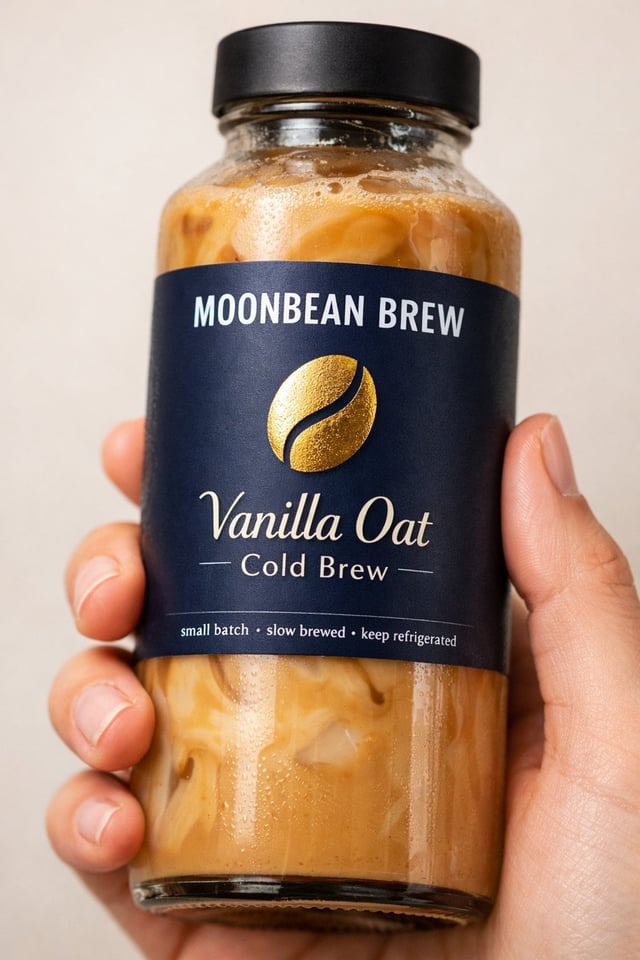 A tight close-up commercial product photo of a premium [PRODUCT TYPE] labeled “[BRAND NAME]”. The pr