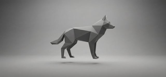 [SUBJECT] abstracted into simple geometric forms, floating in a monochromatic zen space. Clean lines