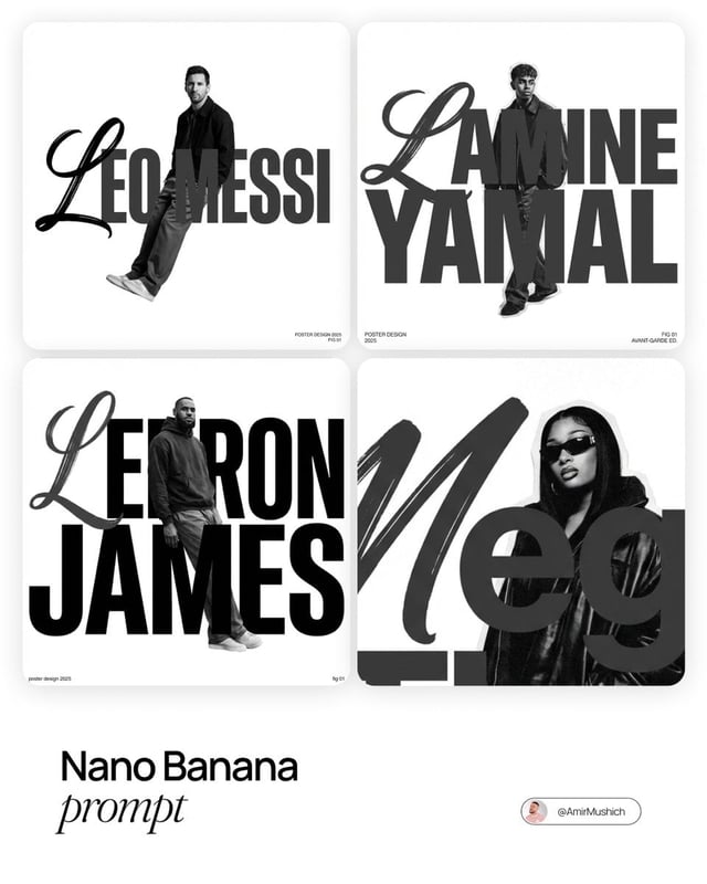 [PERSON NAME]. Act as a graphic designer creating a minimalist, avant-garde streetwear poster.