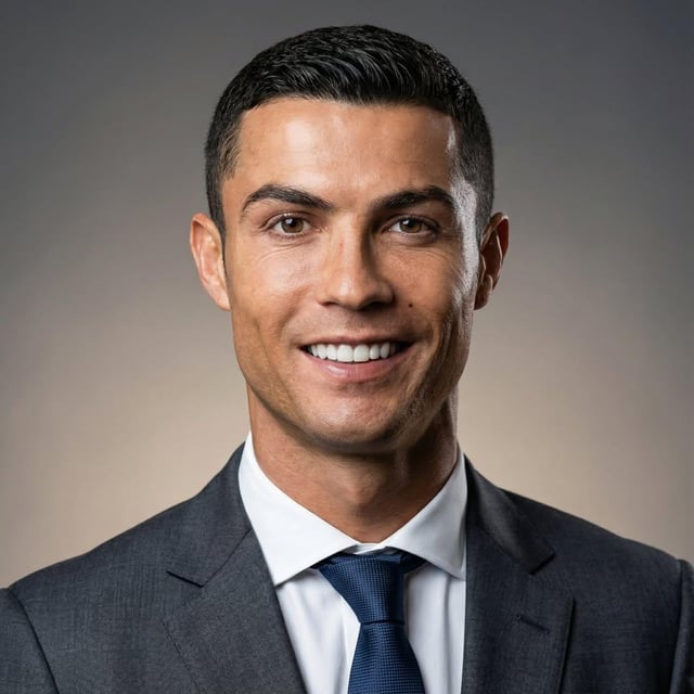 Ultra realistic professional business portrait based on the attached image. Keep the subject’s facia