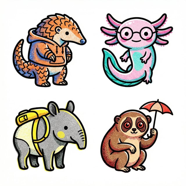 Create a collection of icons representing [a theme], they belong together as a single theme. Put the