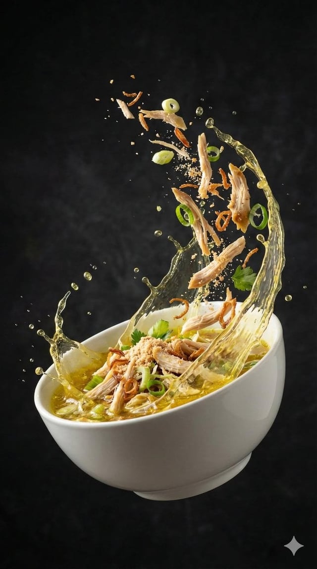 Use uploaded photo as absolute main reference. Preserve Seblak kuah identity, ingredients, textures,