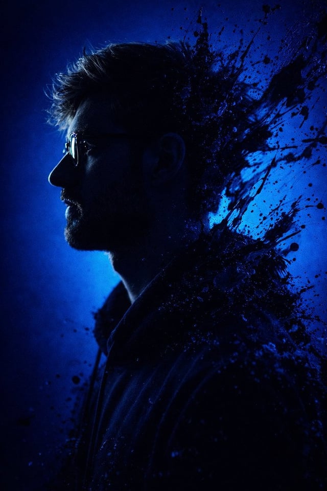 Convert this image into a dramatic, stylized portrait (use the same face as the uploaded photo), 9:1