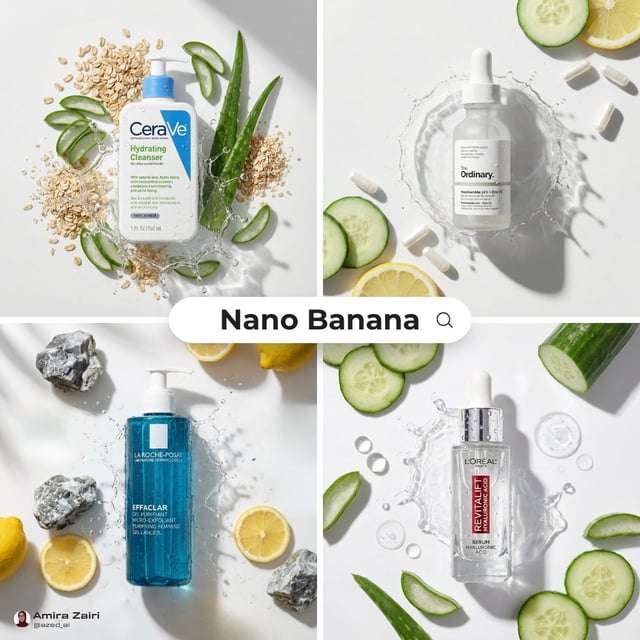 [product], centered top down flat lay, surrounded by [ingredients], fresh slices and whole pieces, g