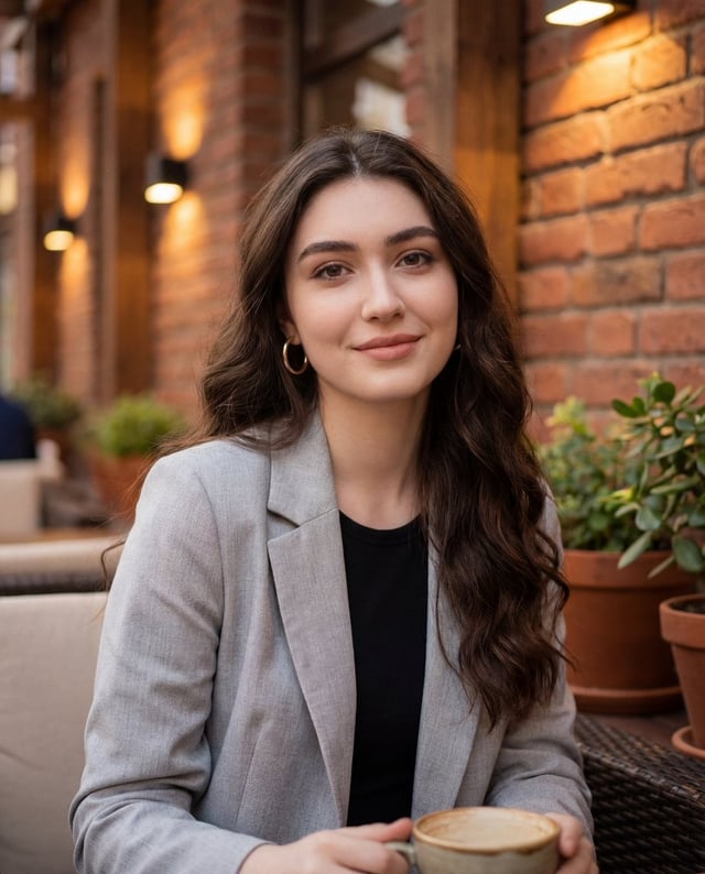 { "image_type": "photograph", "genre": "casual lifestyle portrait", "orientation": "portrait", "comp