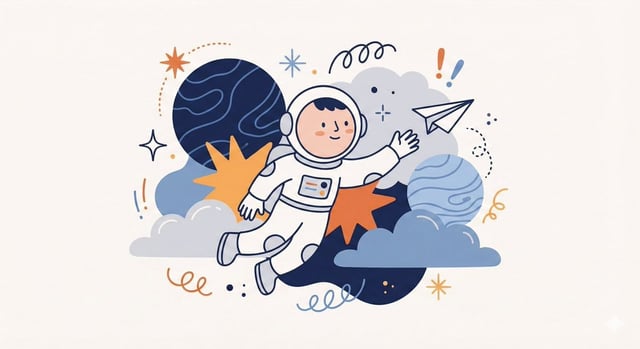 Create a whimsical, playful illustration featuring [CHARACTER / SUBJECT] as the central focus.