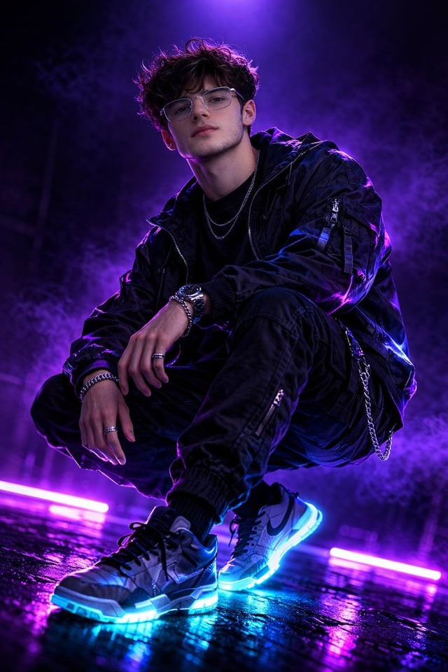 Fashion photography, professional man model, shot with Canon eos r3, 50mm f/1.2 rf lens, f/2.8 setti