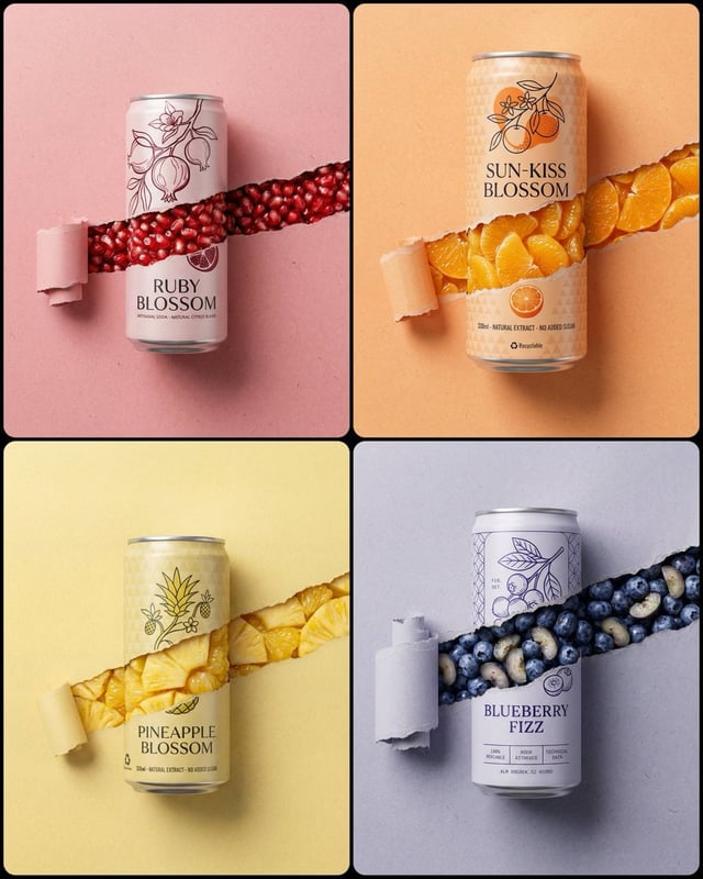 A photorealistic, highly detailed commercial product photograph of a standard aluminum [Type of Soda