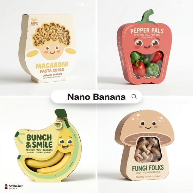 Playful designer packaging for [product name], creative box shaped like the product, integrated cart