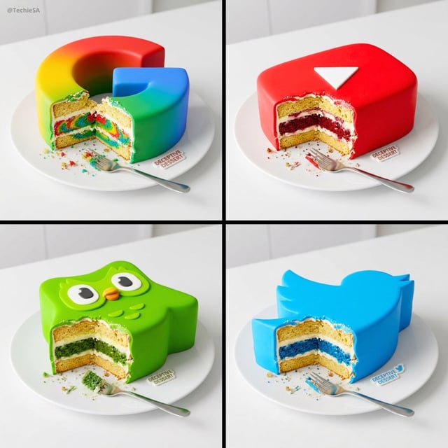 Generate a hyper-realistic digital illustration of a cake meticulously stylized to resemble a [LOGO]