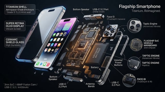 Hyperrealistic 3D radial exploded view of [PRODUCT]  [NUMBER] components  bursting outward from a ce