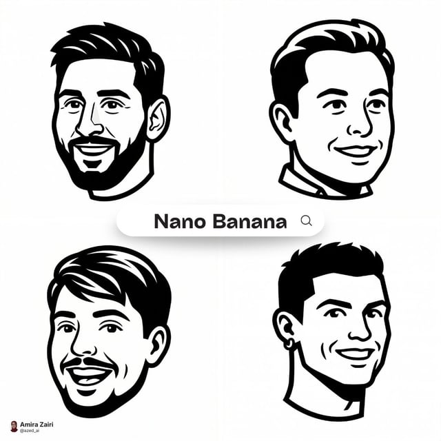 Create a clean high-contrast vector mascot icon in Notion-style artwork based on [person description