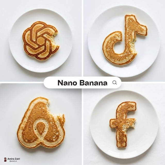 hyper-realistic food photography of a pancake shaped precisely like the [brand name] logo, natural g
