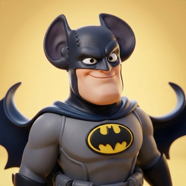 High-quality stylized 3D CGI big-head cartoon render of Harry Potter, square profile picture composi