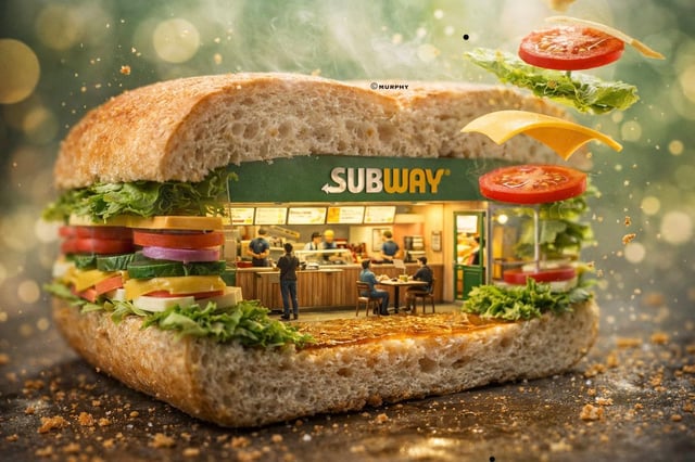 Ultra-realistic 3D miniature diorama of a [BRAND NAME] environment built inside a giant [ICONIC OBJE