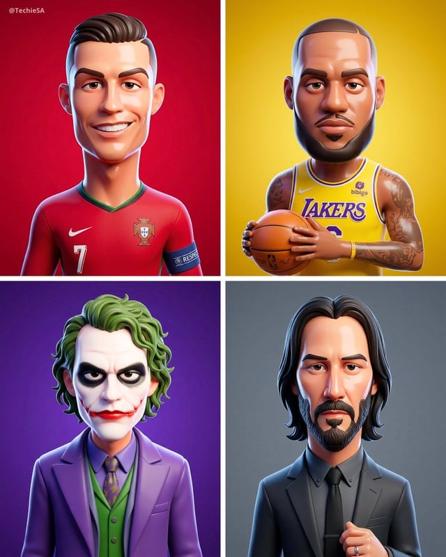 Transform the person from the attached photo into a smooth stylized 3D cartoon character in the same