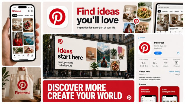 Create a 16:9 horizontal bento-grid brand collage for [BRAND NAME] in a polished contemporary campai