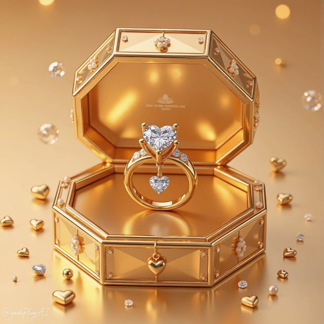 Create a hyper-realistic luxury product photography scene featuring [LUXURY OBJECT] displayed inside