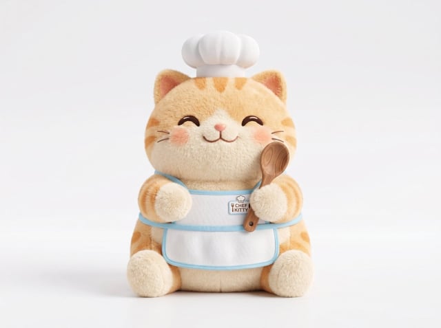 A soft plush 3D model of a [subject] with [key detail], rendered in a cute stylized aesthetic, velve