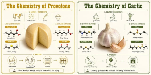 2x1 grid, Do this: Provolone & Garlic <instruction>   1. The Semantic Inference Engine (Chemical Dec