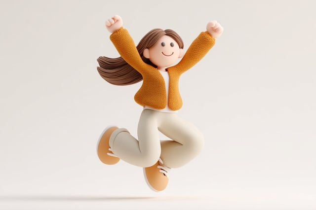Cute 3D render of a [subject], matte surface, kneaded clay icon style, simple stylized design, [doin