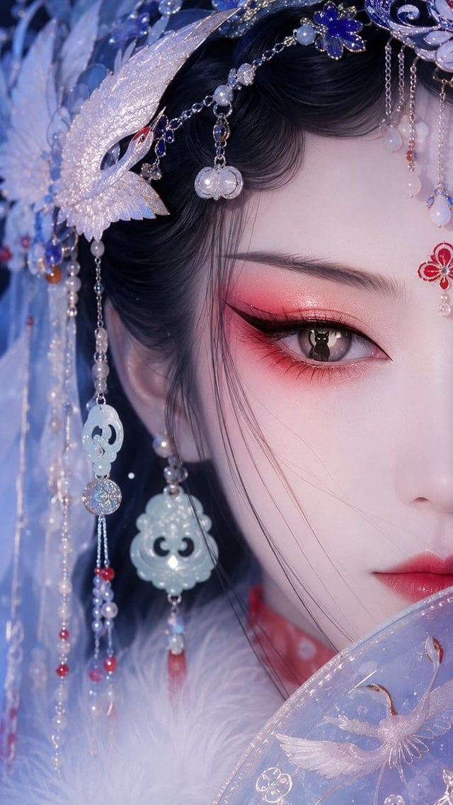国风戏曲旦角美人系列｜极近景半脸单眼特写