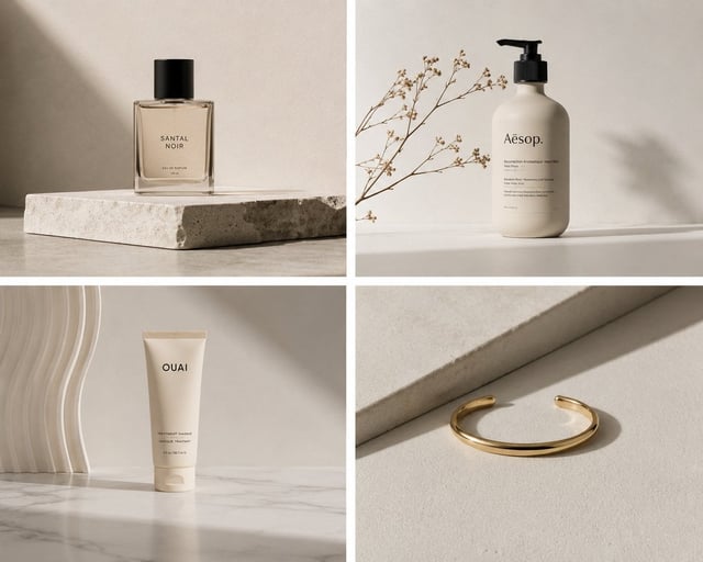 Discover the essence of elegance through minimalist product photography. With clean lines and ample 