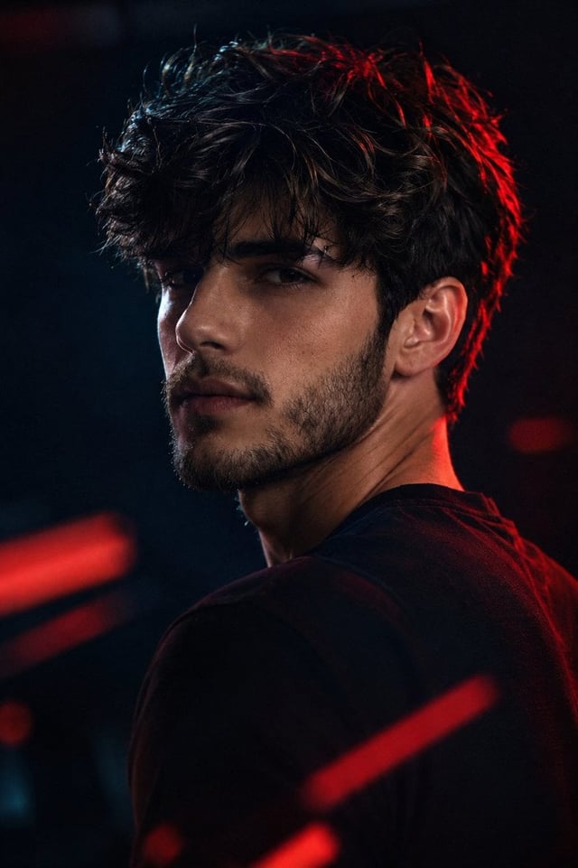 Ultra-realistic cinematic portrait of Arthur Ferreira, preserving exact facial identity, realistic s