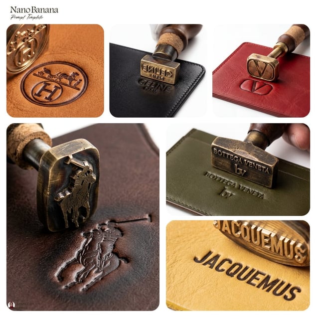 Create an ultra-detailed hyper-realistic macro product photograph of a heated brass branding stamp e