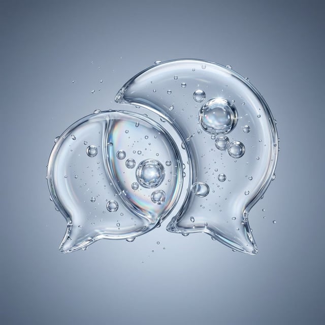 Transform [LOGO NAME] into a premium water-bubble logo while preserving its exact shape, proportions