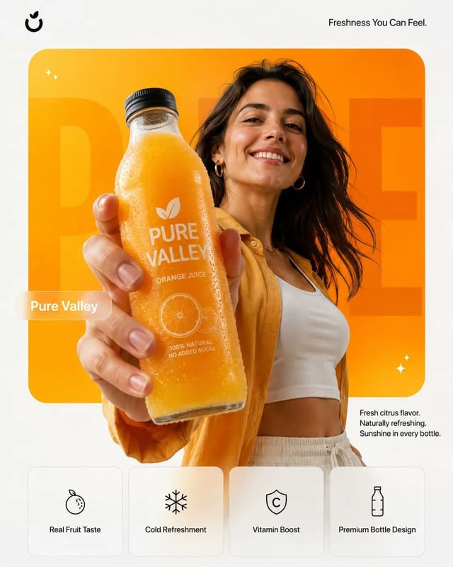 Create a photorealistic premium product campaign poster in a 4:5 vertical aspect ratio.