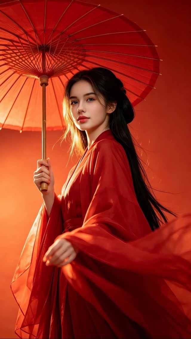 Ultra-realistic photography, inspired by classical Chinese fantasy fashion. A beautiful young woman 
